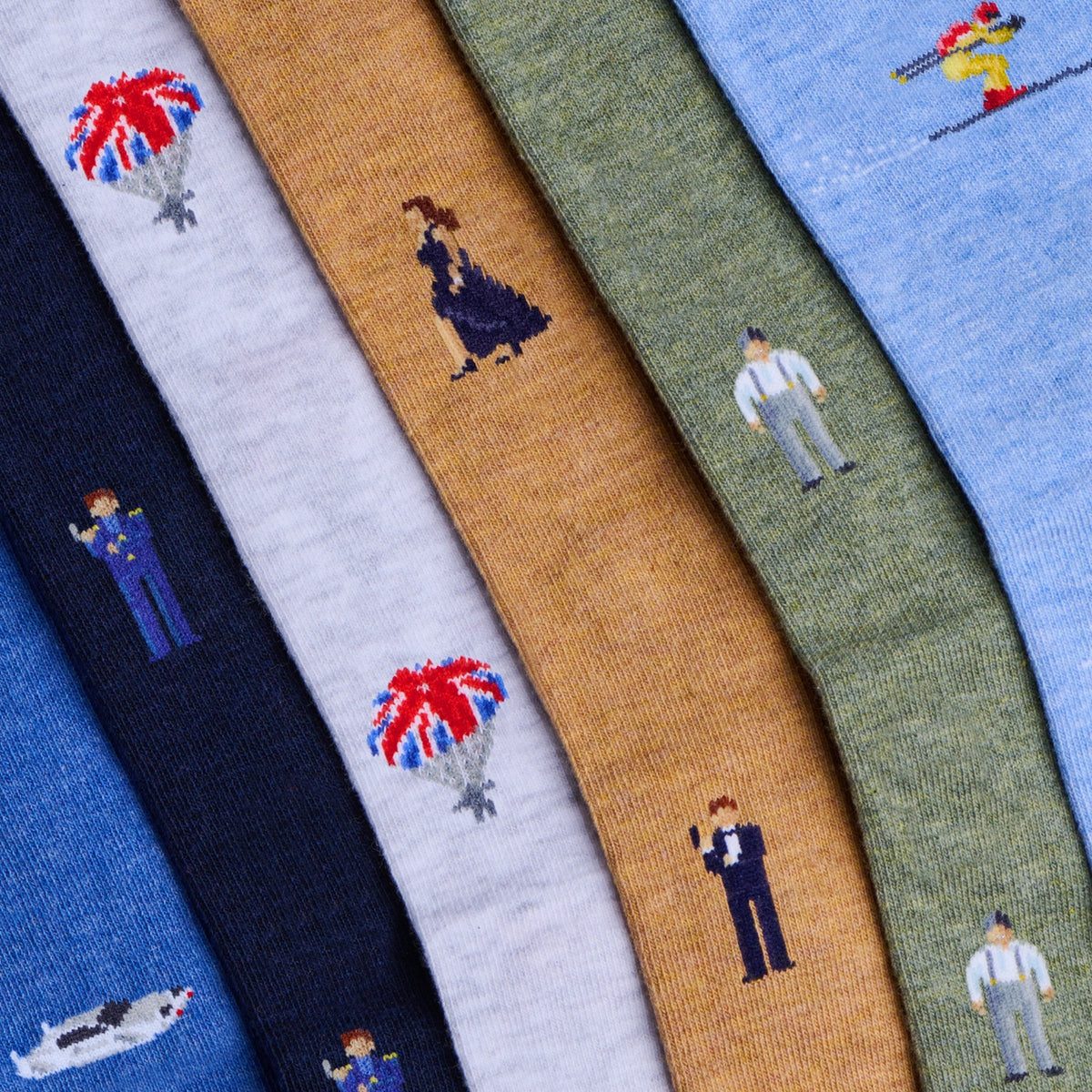 James Bond Six Sock Giftbox - The Spy Who Loved Me Edition - By The London Sock Exchange