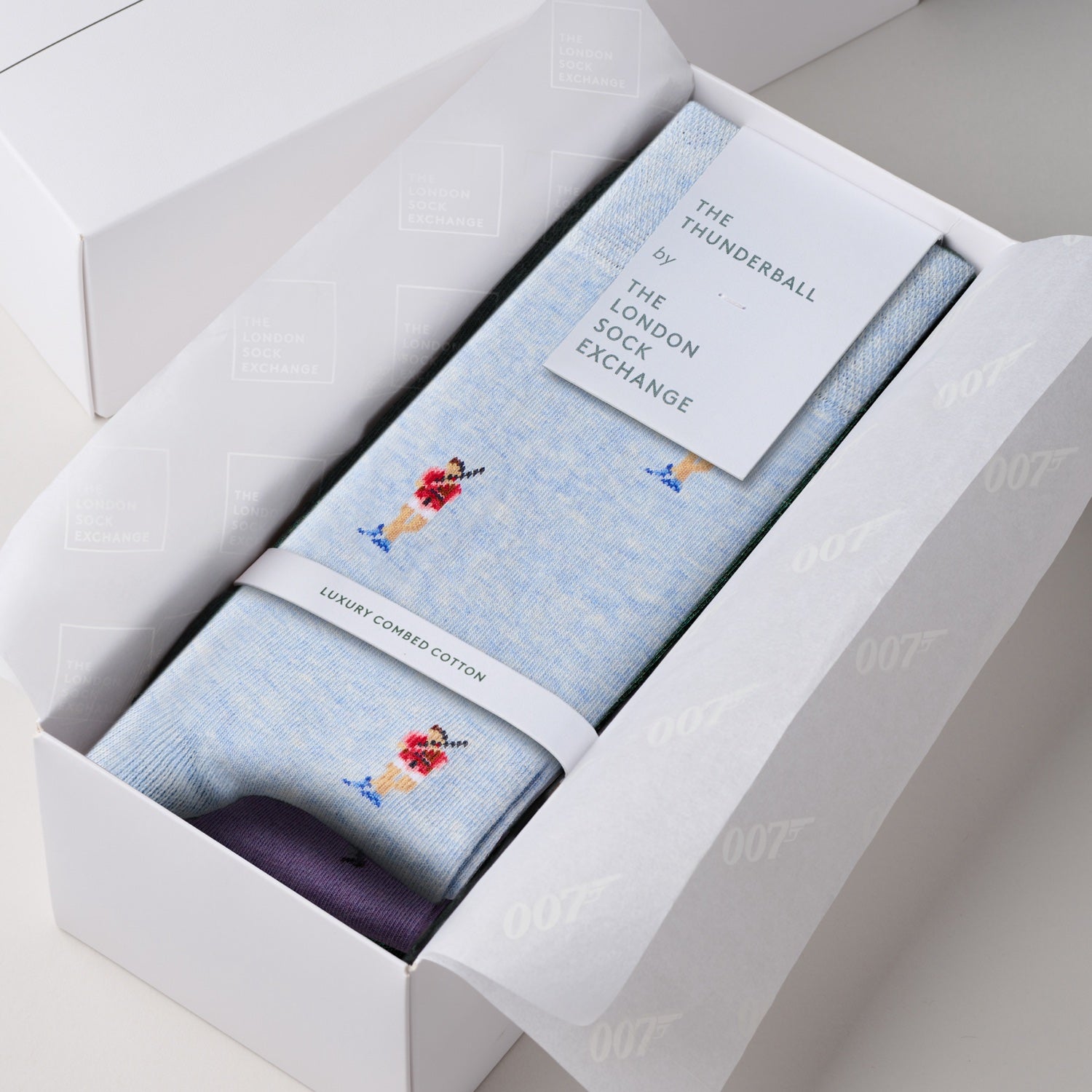James Bond Two Sock Gift Box - Thunderball Anniversary Edition - By The London Sock Exchange 007Store