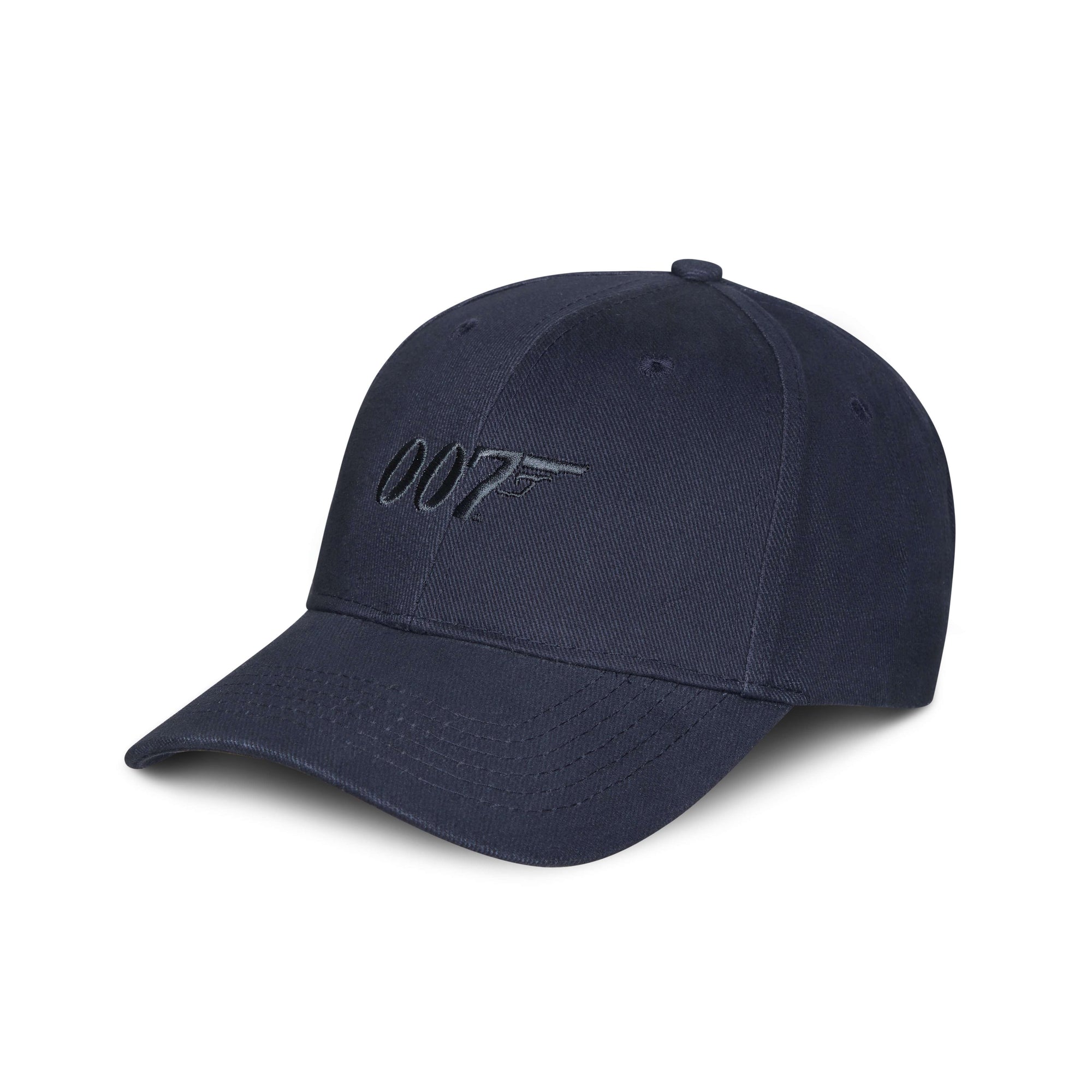 007 Embroidered Baseball Cap - Grey on Navy CAP EML 