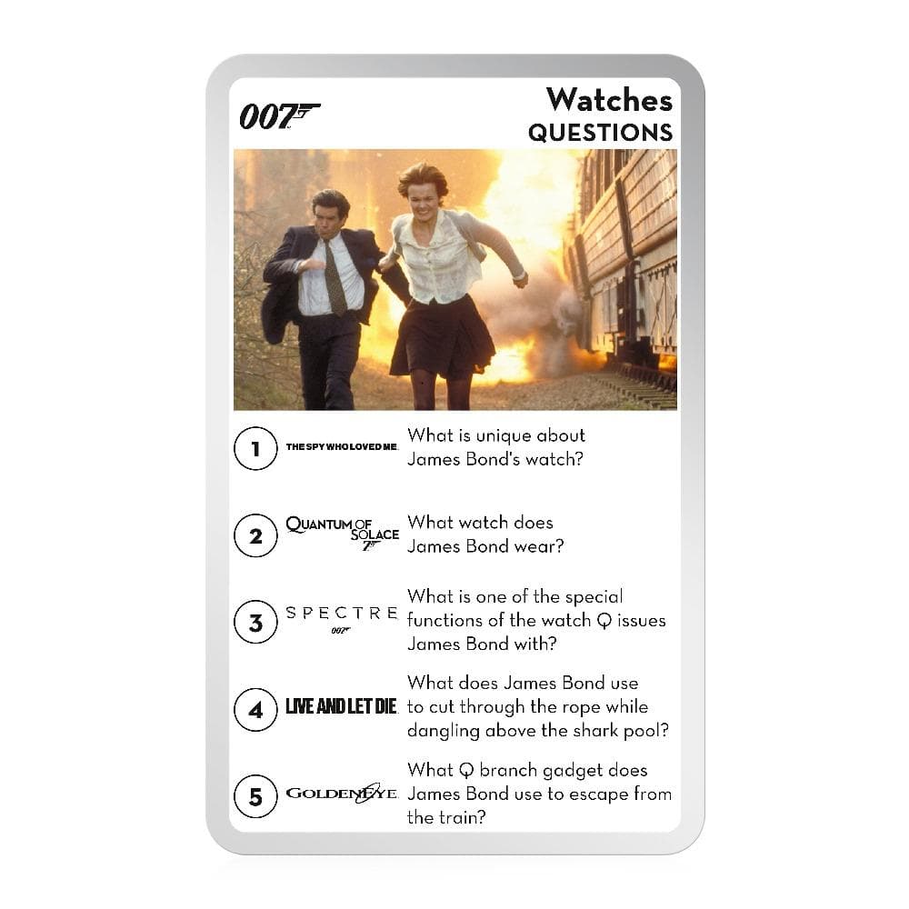 007 James Bond Top Trumps Quiz - No Time To Die Edition GAMES Winning Moves 