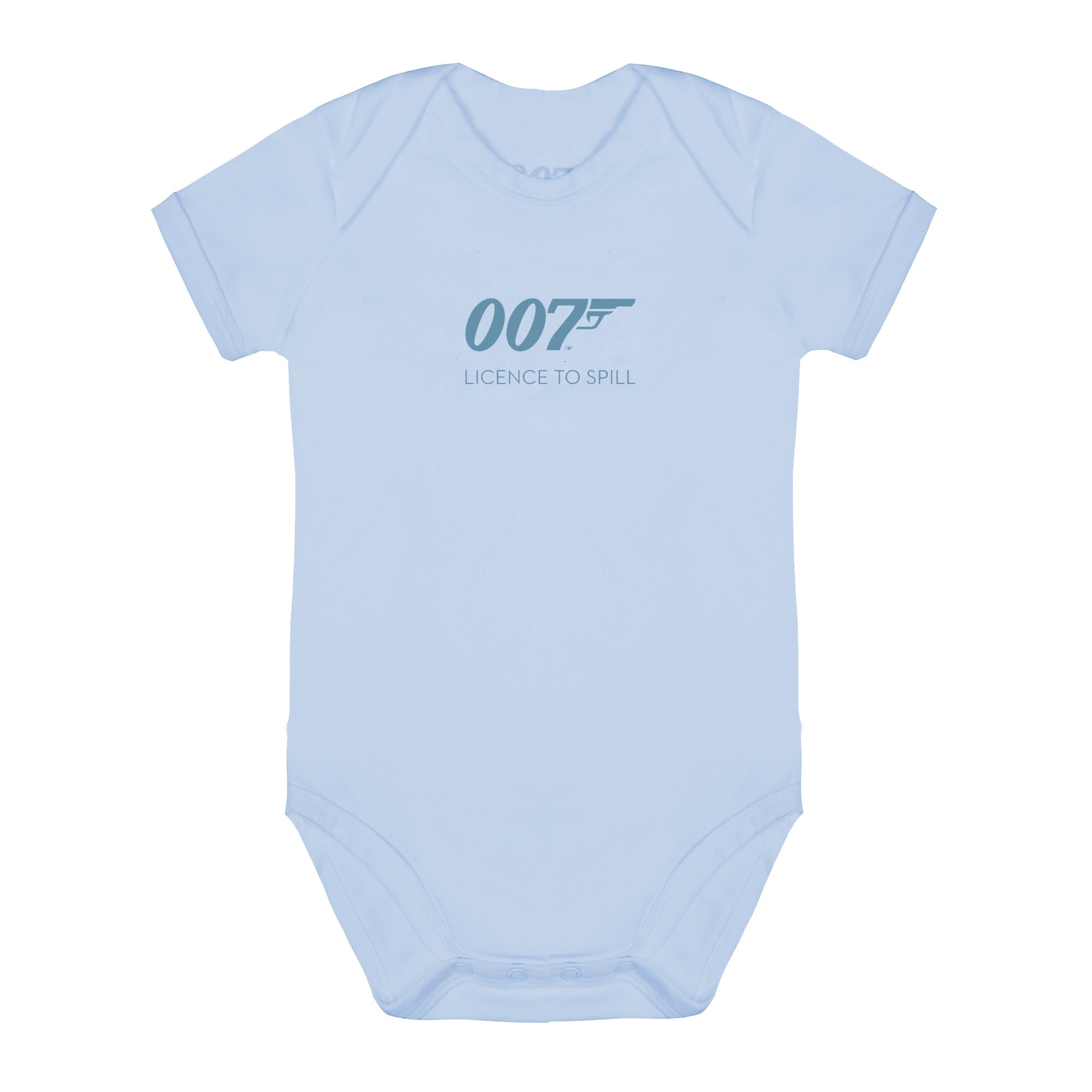 007 Licence To Spill Blue Baby Bodysuit (Outlet Item) EML 