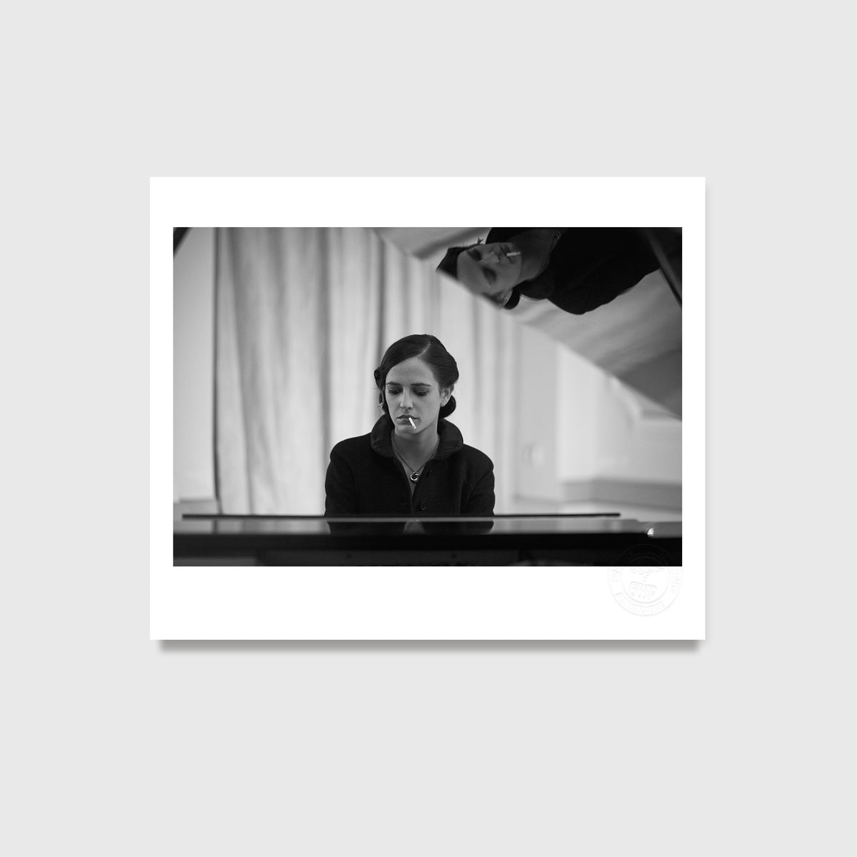 Eva Green At The Piano (2006) Studio Stamped Print - By Greg Williams Photography