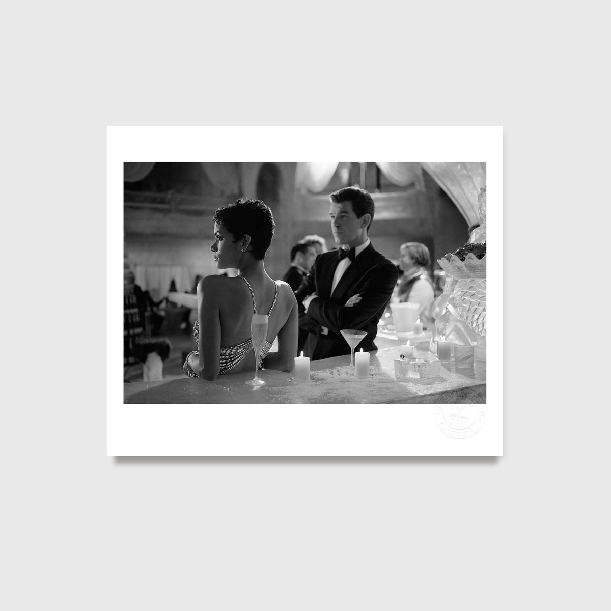 Halle Berry and Pierce Brosnan (2002) Studio Stamped Print - By Greg Williams Photography