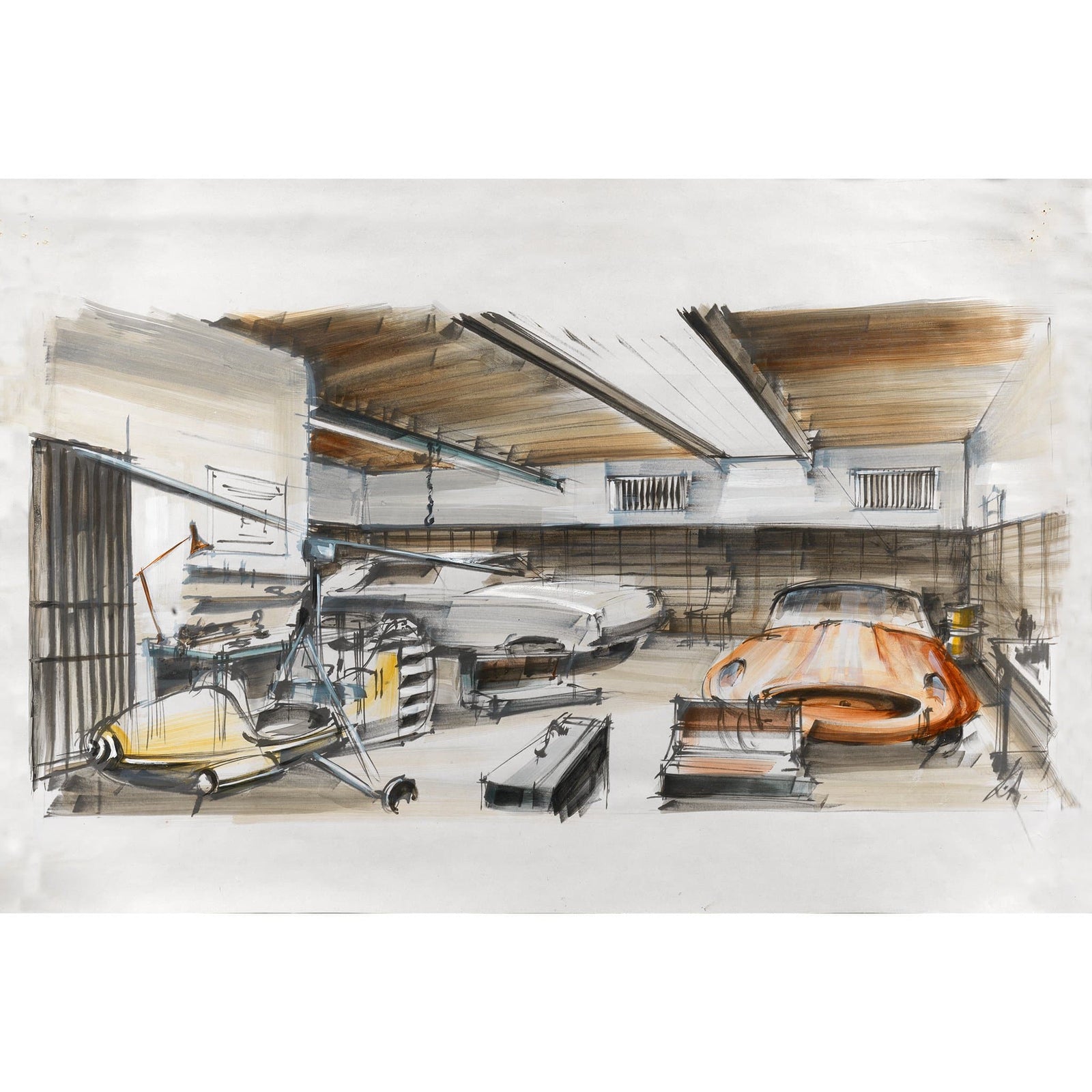 James Bond Ken Adam Q’s Workshop Art Print - You Only Live Twice Numbered Edition (Unframed) 007Store