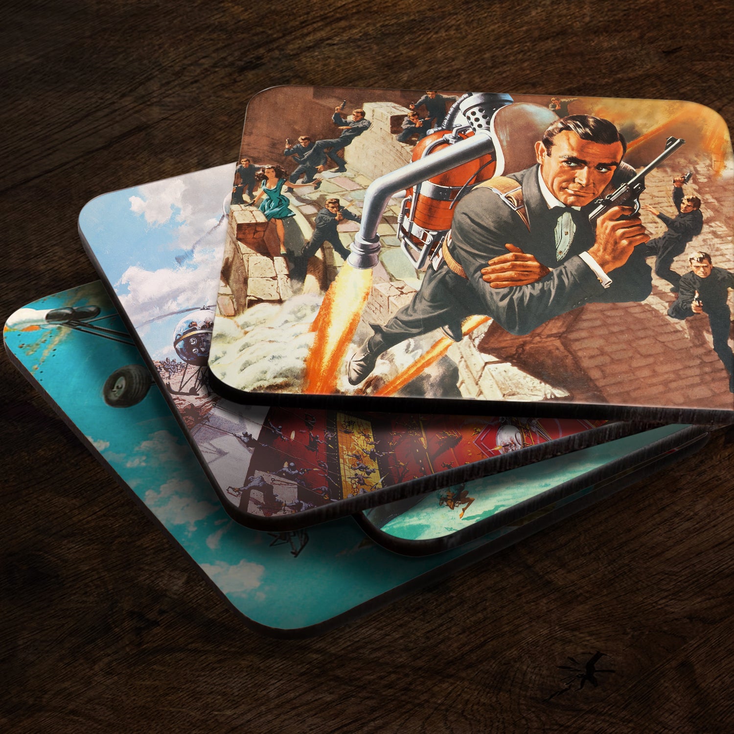 James Bond Coaster Set - Thunderball & You Only Live Twice | 007Store