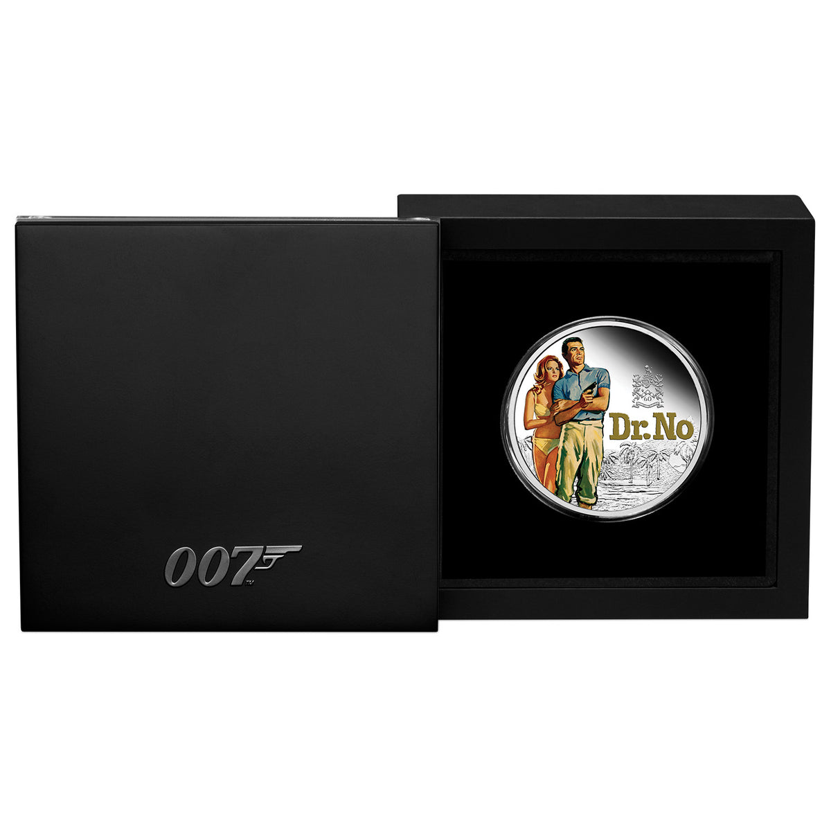 James Bond 1oz Silver Proof Coloured Coin - Dr. No 60th Anniversary Numbered Edition - By The Perth Mint
