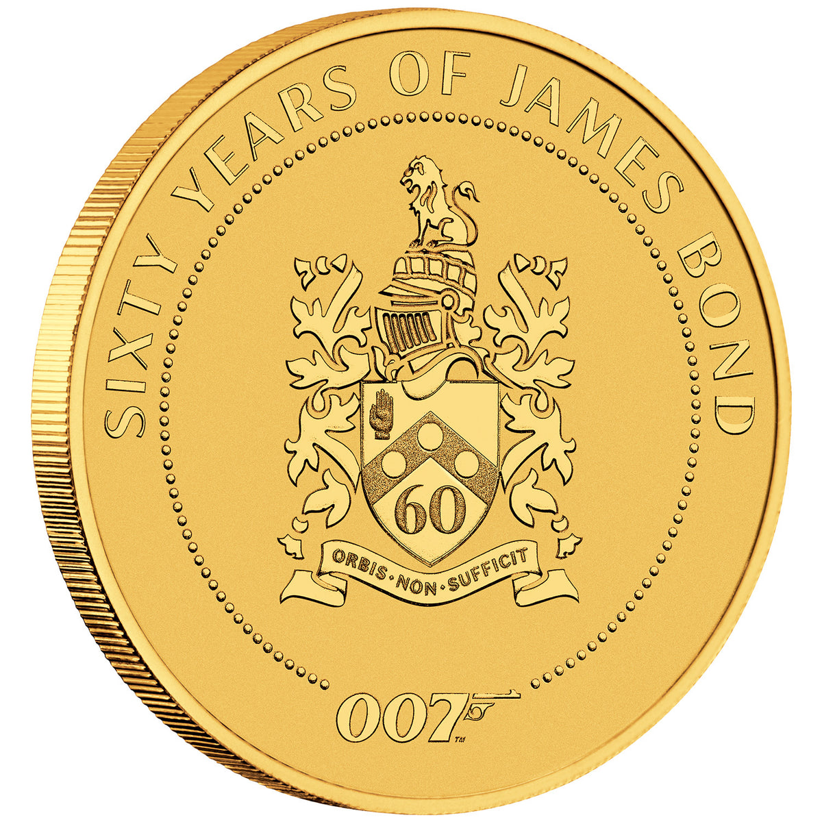 James Bond Family Crest 60th Anniversary 1oz Gold Coin - By The Perth Mint