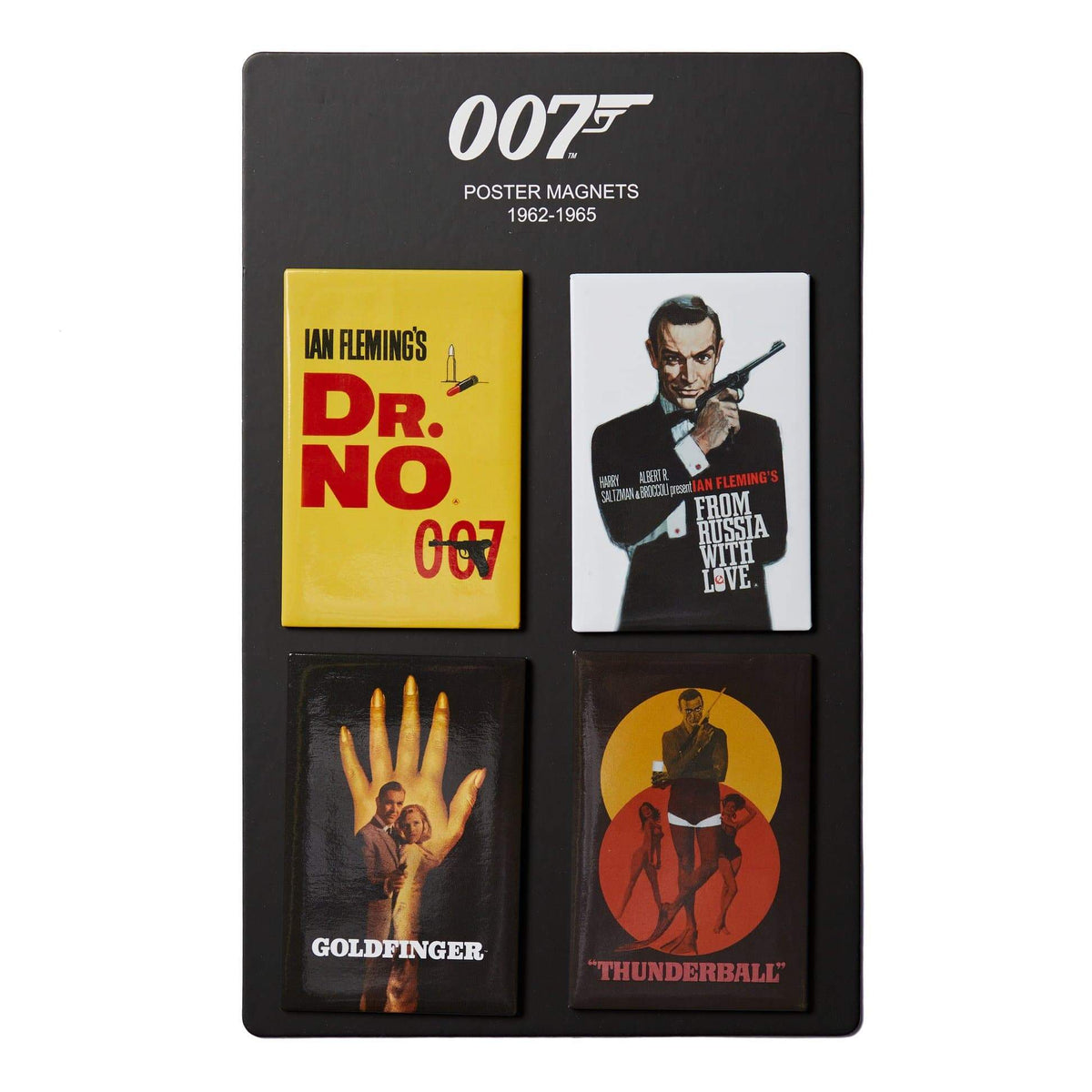 James Bond Vintage Poster Magnet Set - 1962-1965 Edition - 007STORE