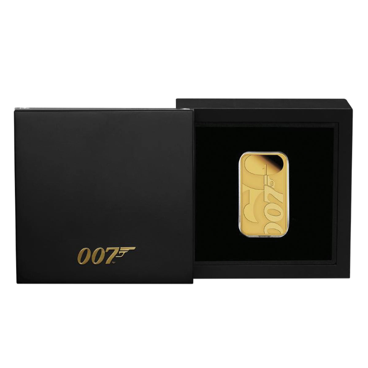 James Bond 60 Years of Bond 1oz Gold Proof Rectangular Coin - By The Perth Mint