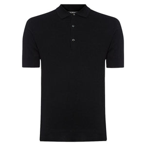 James Bond Black Cashmere Silk Polo Shirt Goldfinger Edition By N.Peal