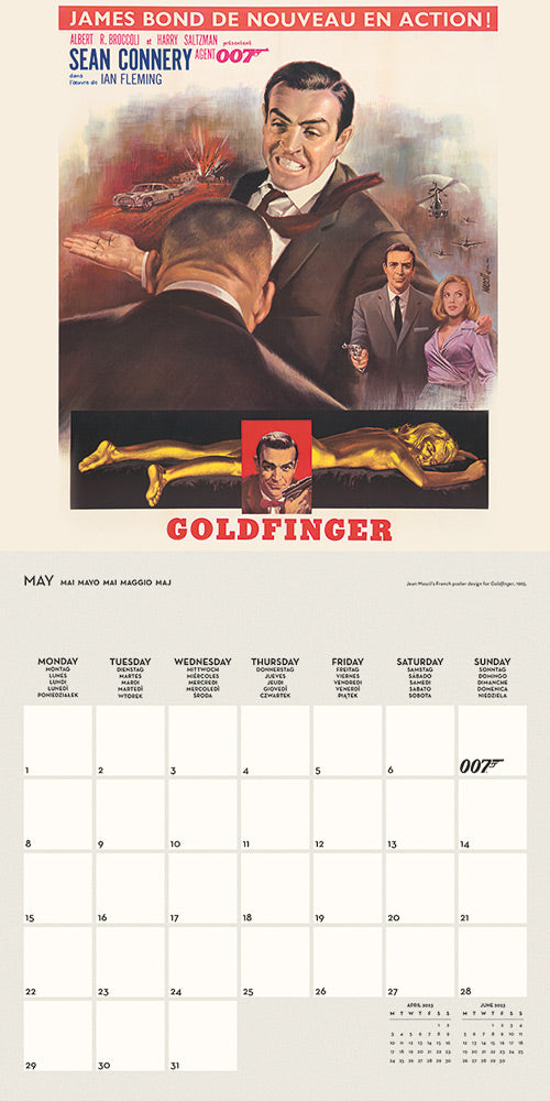 James Bond 2023 Calendar