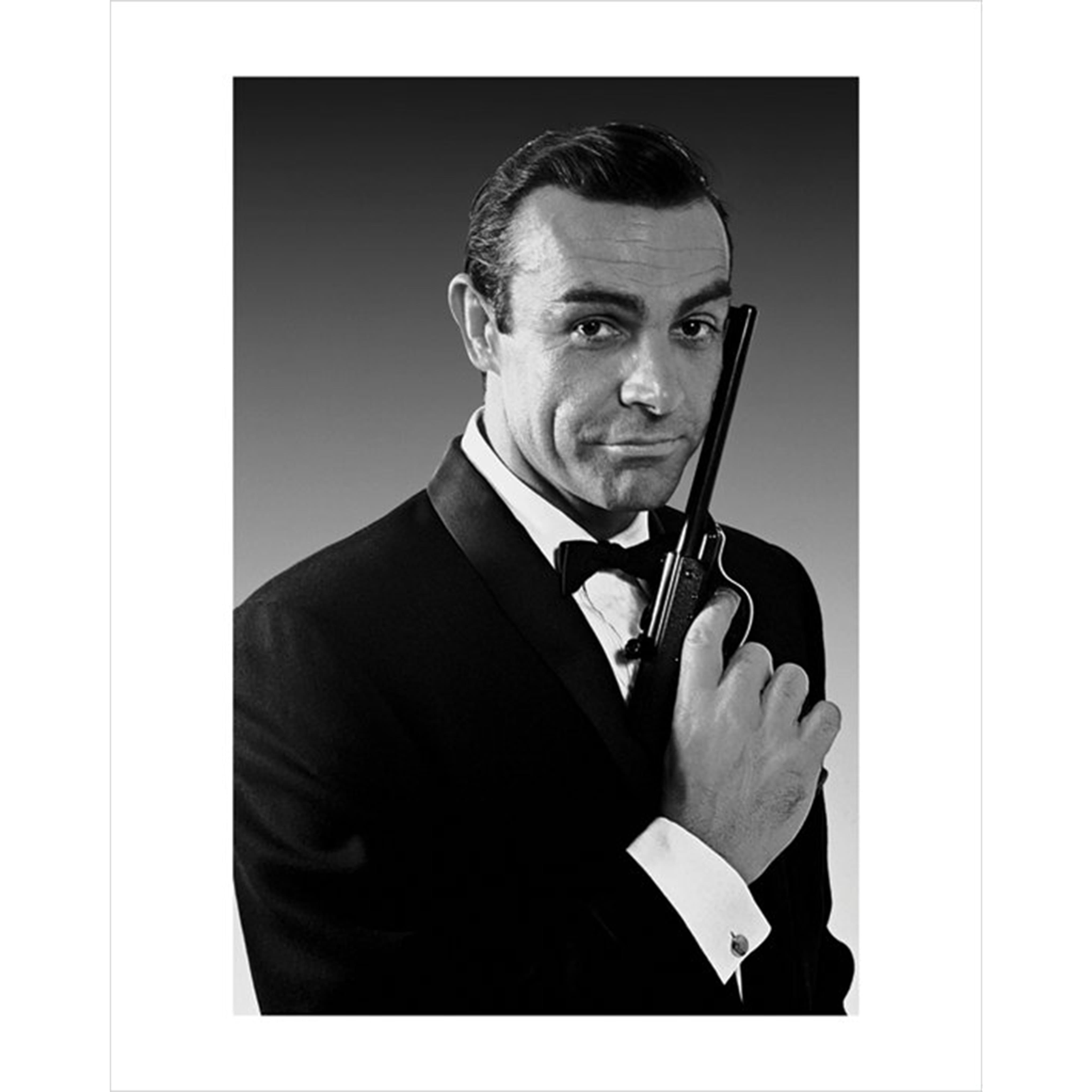 James Bond (Sean Connery B+W) Framed 30x40cm Print main image 0