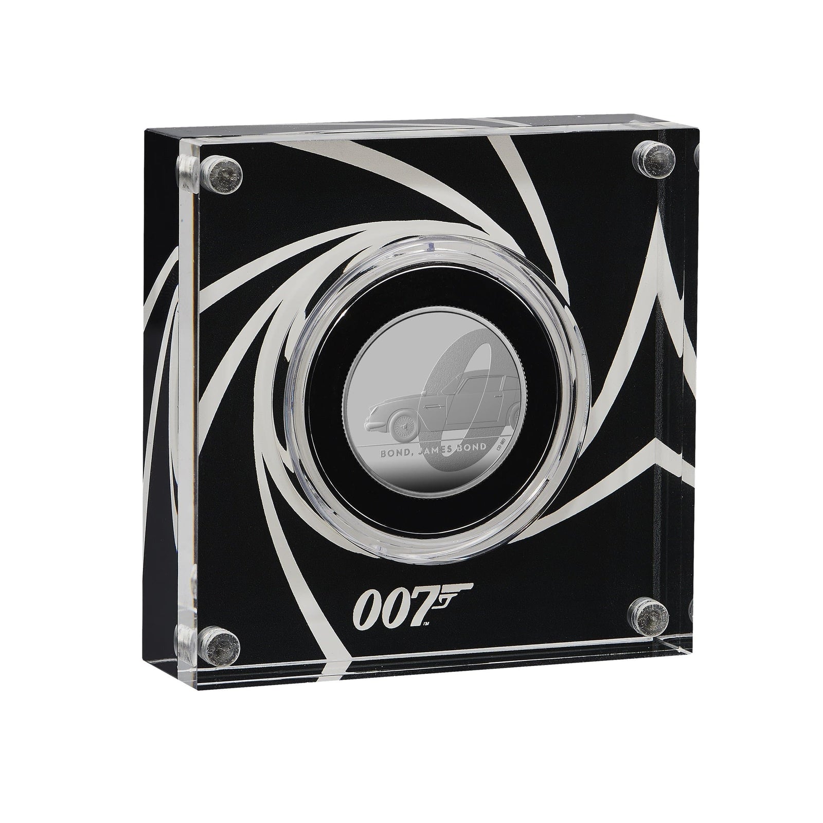 James Bond 0.5oz Silver Proof Coin In Display Case - By Royal Mint - 007STORE