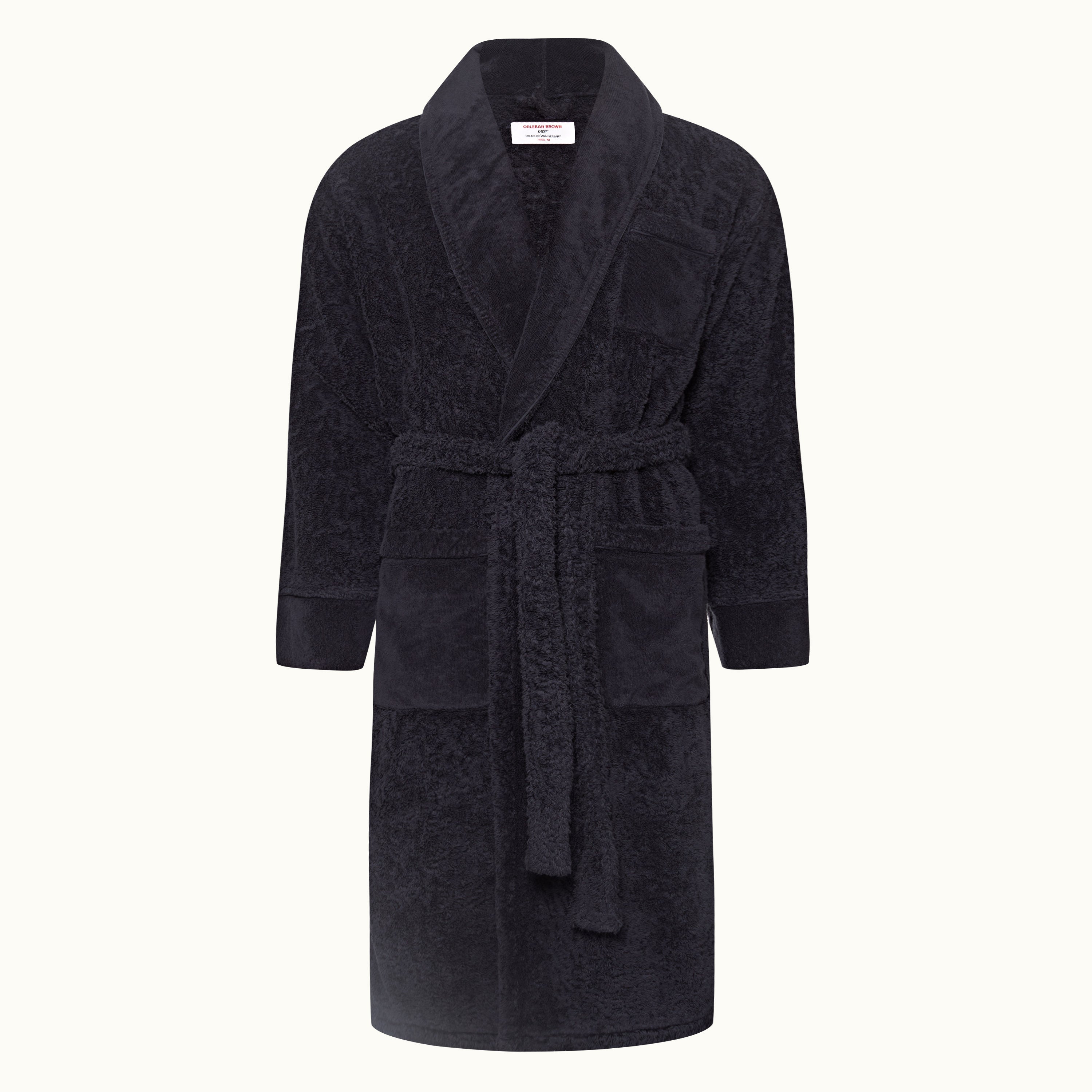 James Bond Navy Dr. No Bath Robe By Orlebar Brown | 007Store