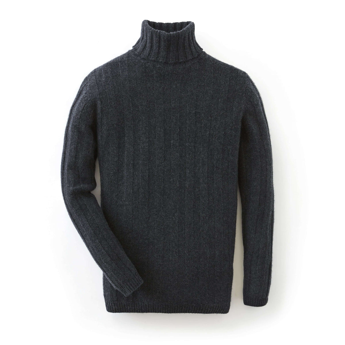 Chunky Rib Cashmere/Merino Roll Neck Sweater - Die Another Day Limited Edition By N.Peal - 007STORE