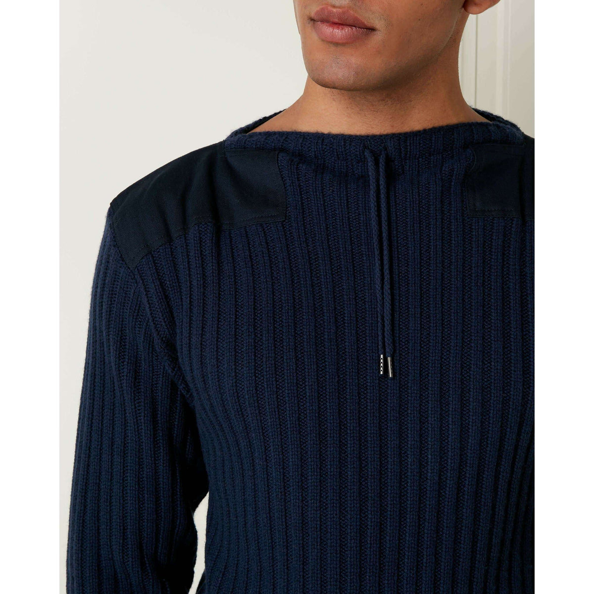 Navy Ribbed Army Sweater - No Time To Die Limited Edition - By N. Peal - 007STORE