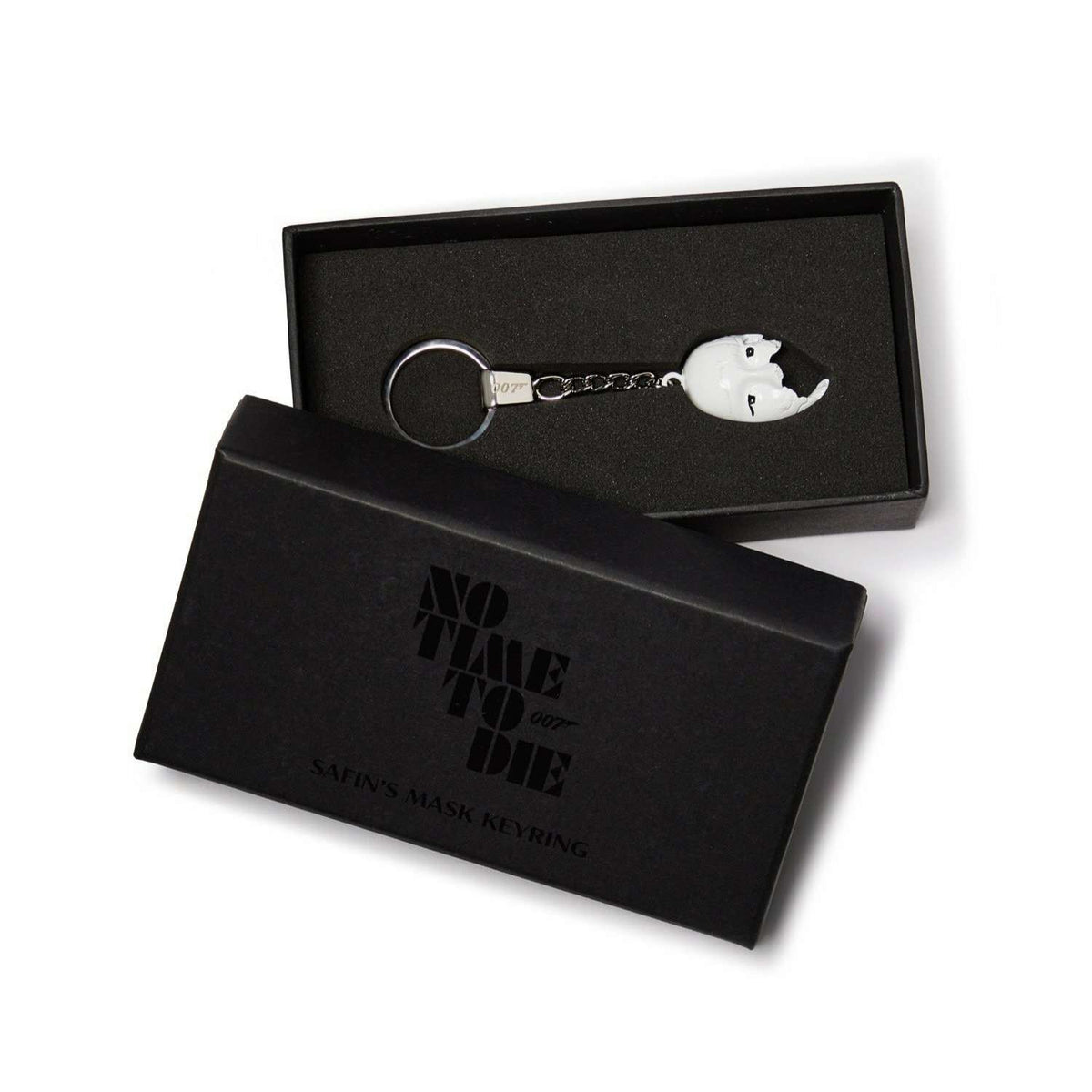Schlüsselanhänger mit James-Bond-Safin-Maske – Edition „Keine Zeit zu sterben“ 