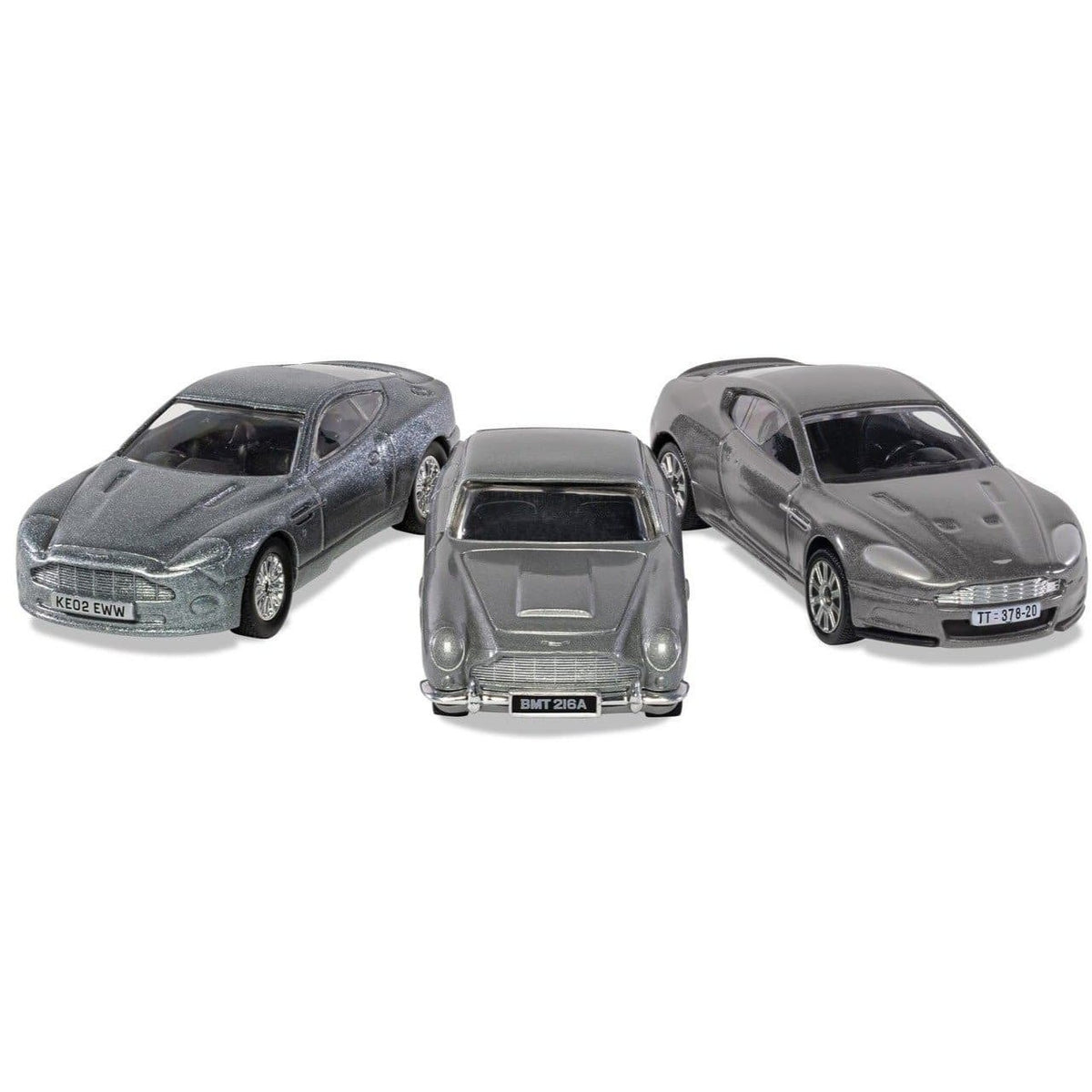 James Bond Aston Martin Model Car Trio - DB5, V12 Vanquish &amp; DBS - By Corgi (Pre-order) - 007STORE