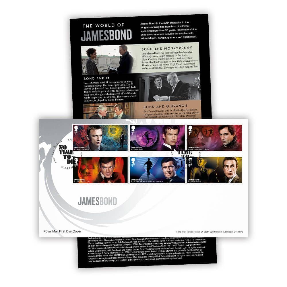 Royal Mail James Bond Stamp Souvenir - 007STORE