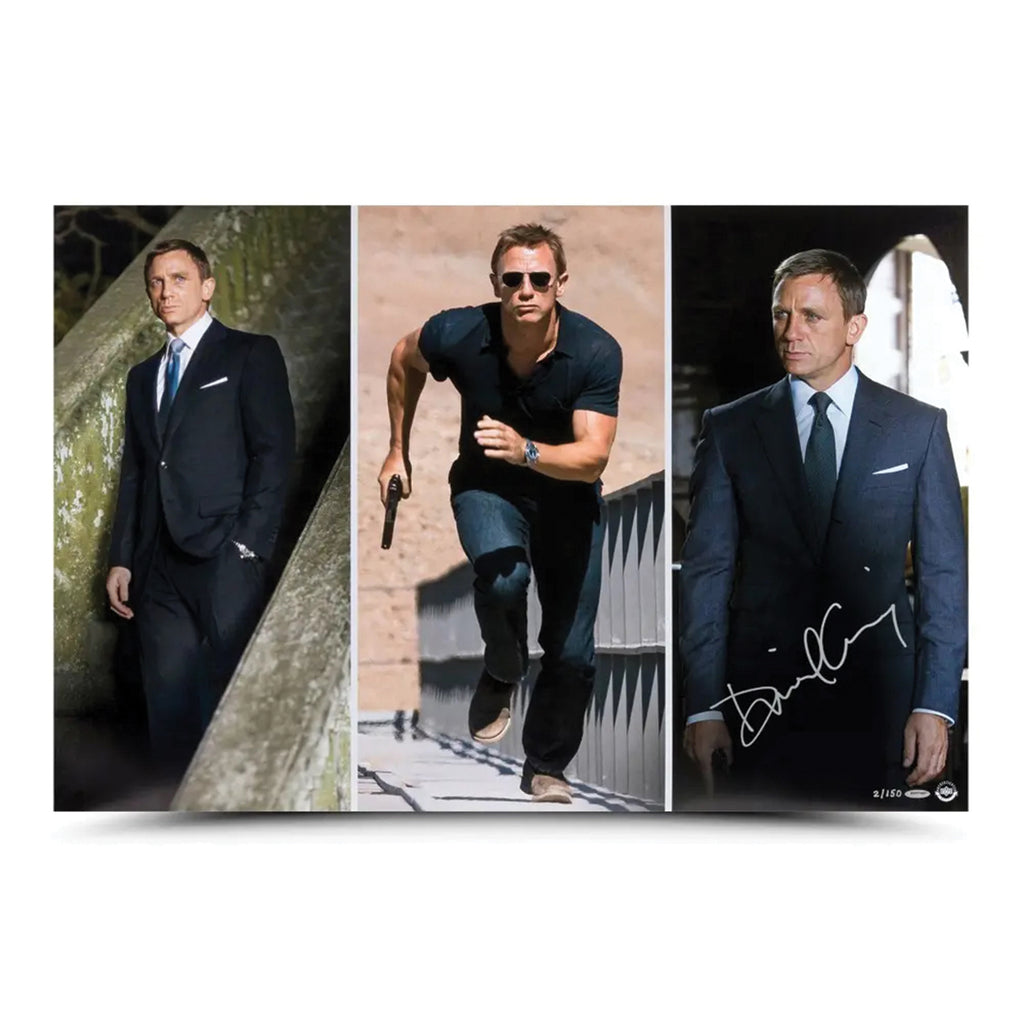 007 リビングデイライツ　直筆サインフォトプロダクションズ ジェームズ・ボンド ジョージ・レーゼンビーのサイン入りジェームズ・ボンド 007 写真