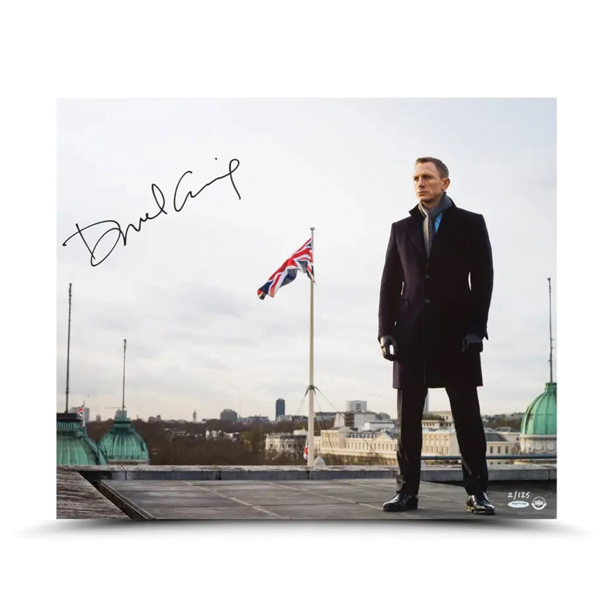 James Bond Daniel Craig Autographed Print - Skyfall Roof Numbered Edition