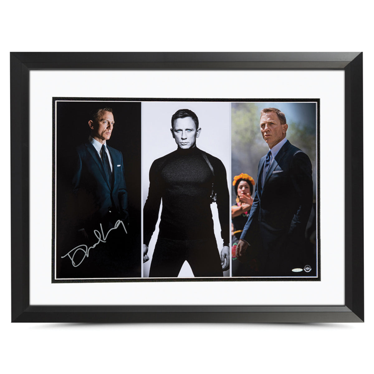 James Bond Daniel Craig Autographed Framed Print - Spectre Montage Edition