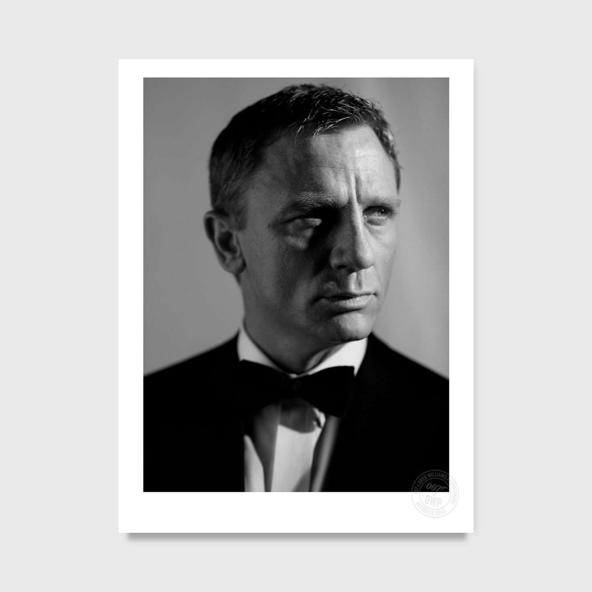 Daniel Craig In Black Tie (2006) Studio Stamped Print - By Greg Williams Photography PHOTO PRINT Greg Williams 