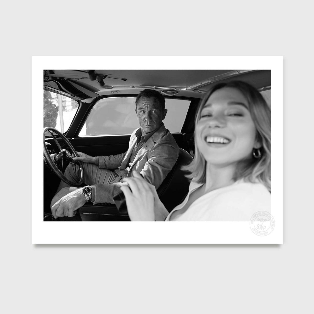 Daniel Craig &amp; Lea Seydoux (2019) Studio Stamped Print - By Greg Williams Photography PHOTO PRINT Greg Williams 