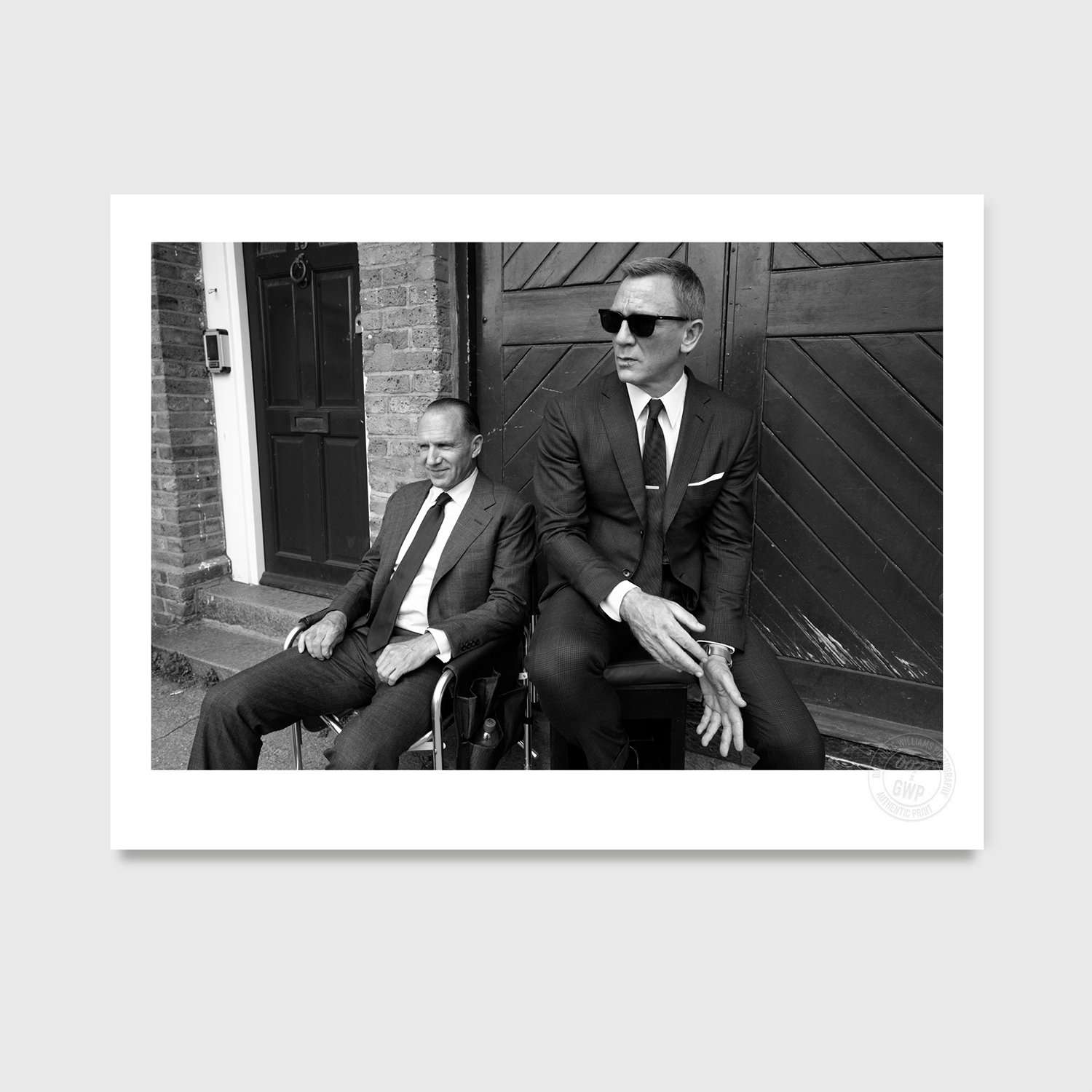 Daniel Craig & Ralph Fiennes (2019) Studio Stamped Print - By Greg Williams Photography PHOTO PRINT Greg Williams 