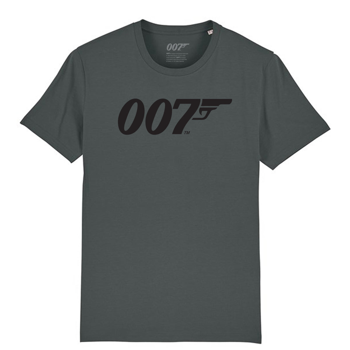 Schwarzes James Bond 007-Logo-T-Shirt (7 Farben)