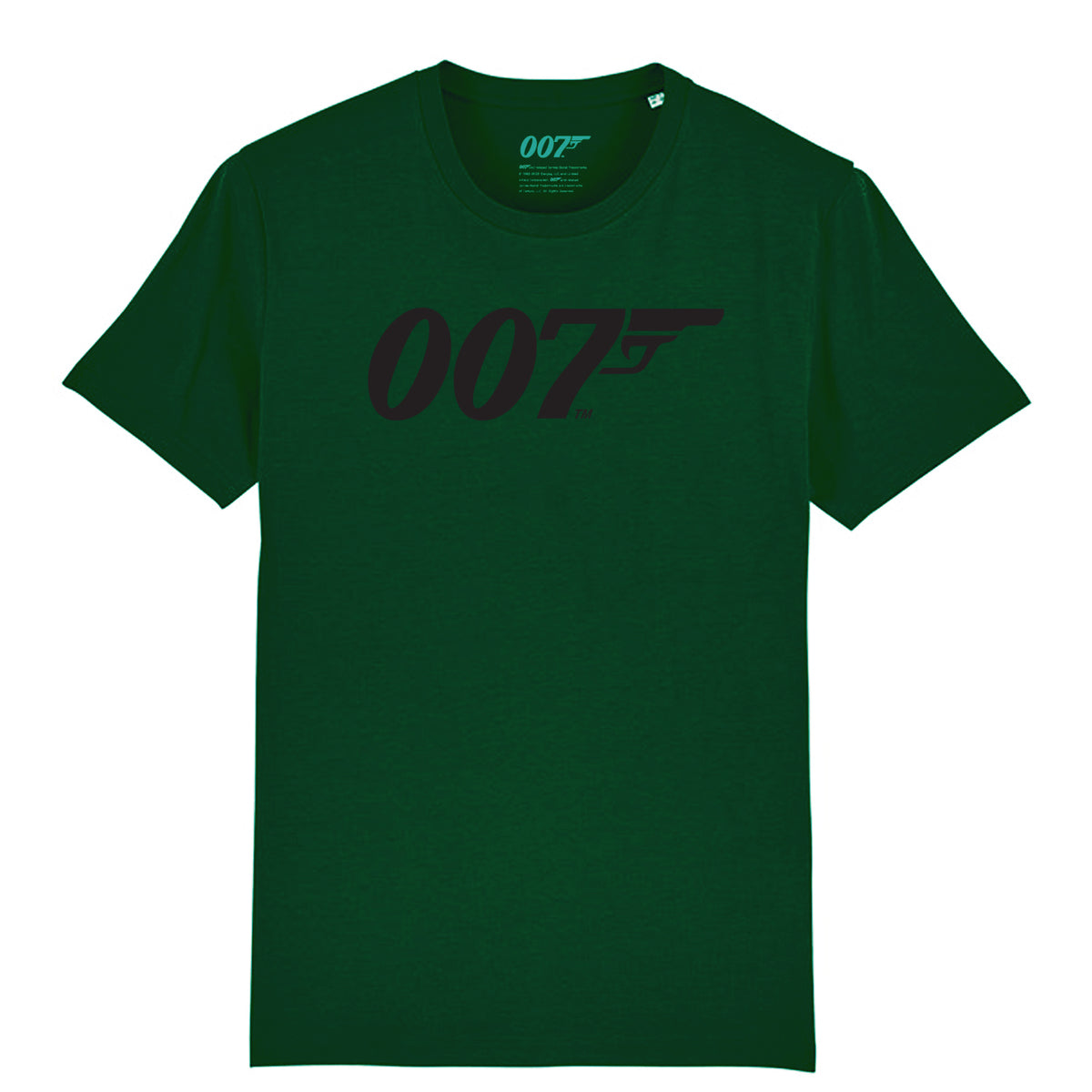 Schwarzes James Bond 007-Logo-T-Shirt (7 Farben)