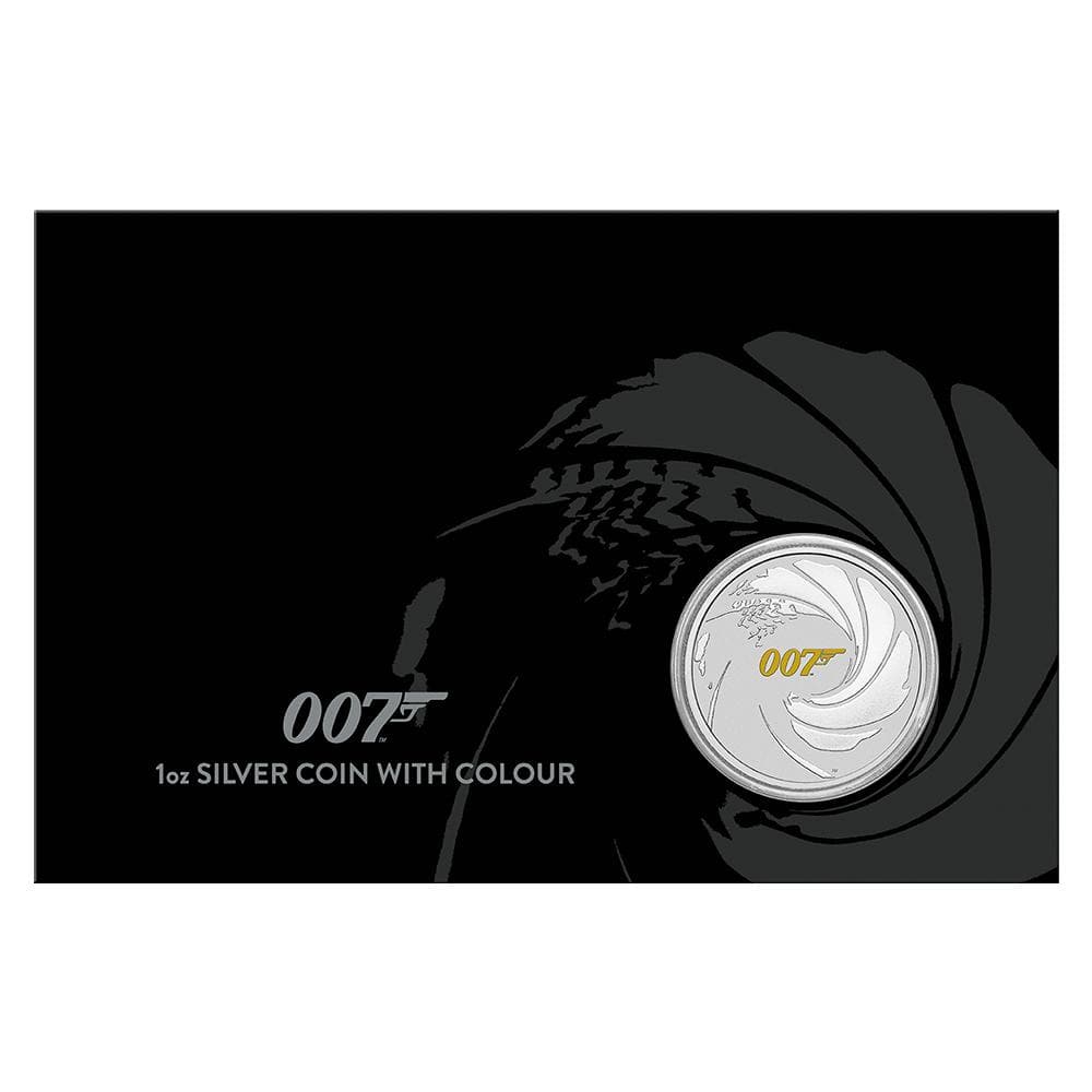 James Bond 1oz Silver Coin with Colour - Limited Edition - By The Perth Mint Coins PERTH MINT 
