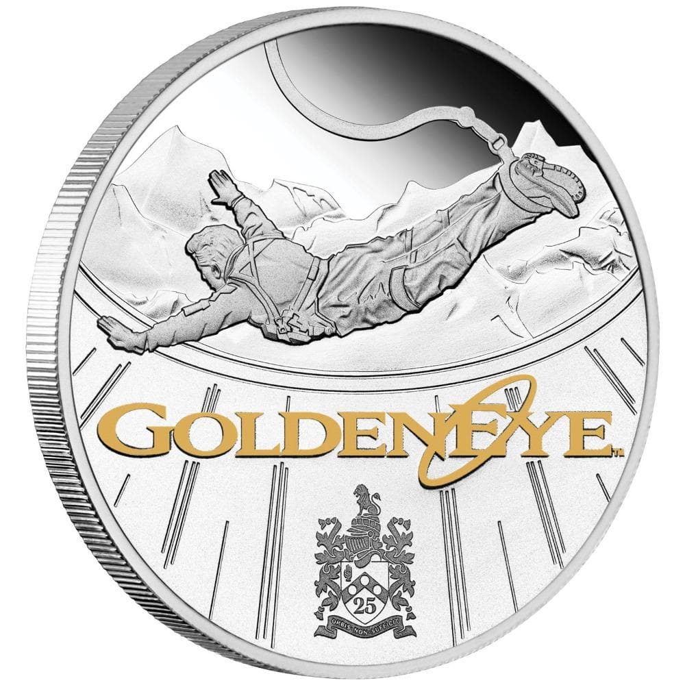 James Bond 1oz Silver Proof Coin - GoldenEye Numbered Edition - By The Perth Mint (Pre-order) Coins PERTH MINT 