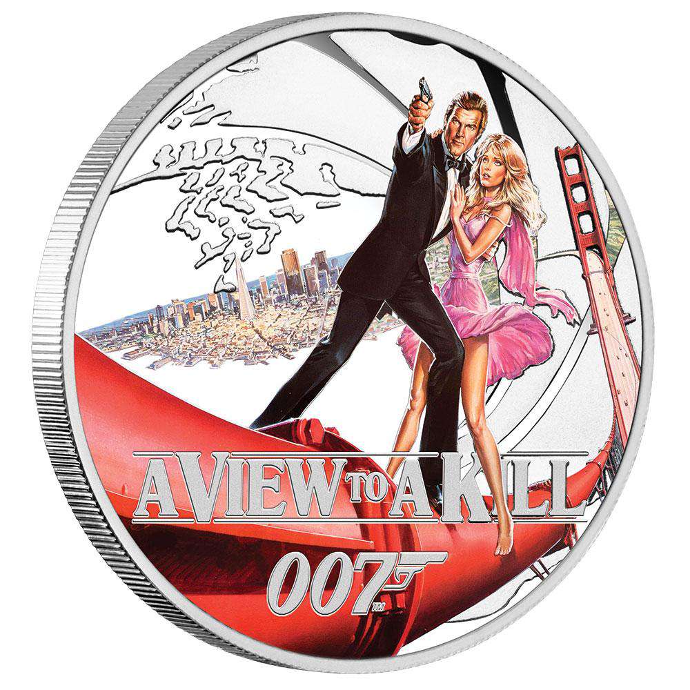 James Bond A View To A Kill 1/2 oz Silver Proof Coin - By The Perth Mint COIN PERTH MINT 