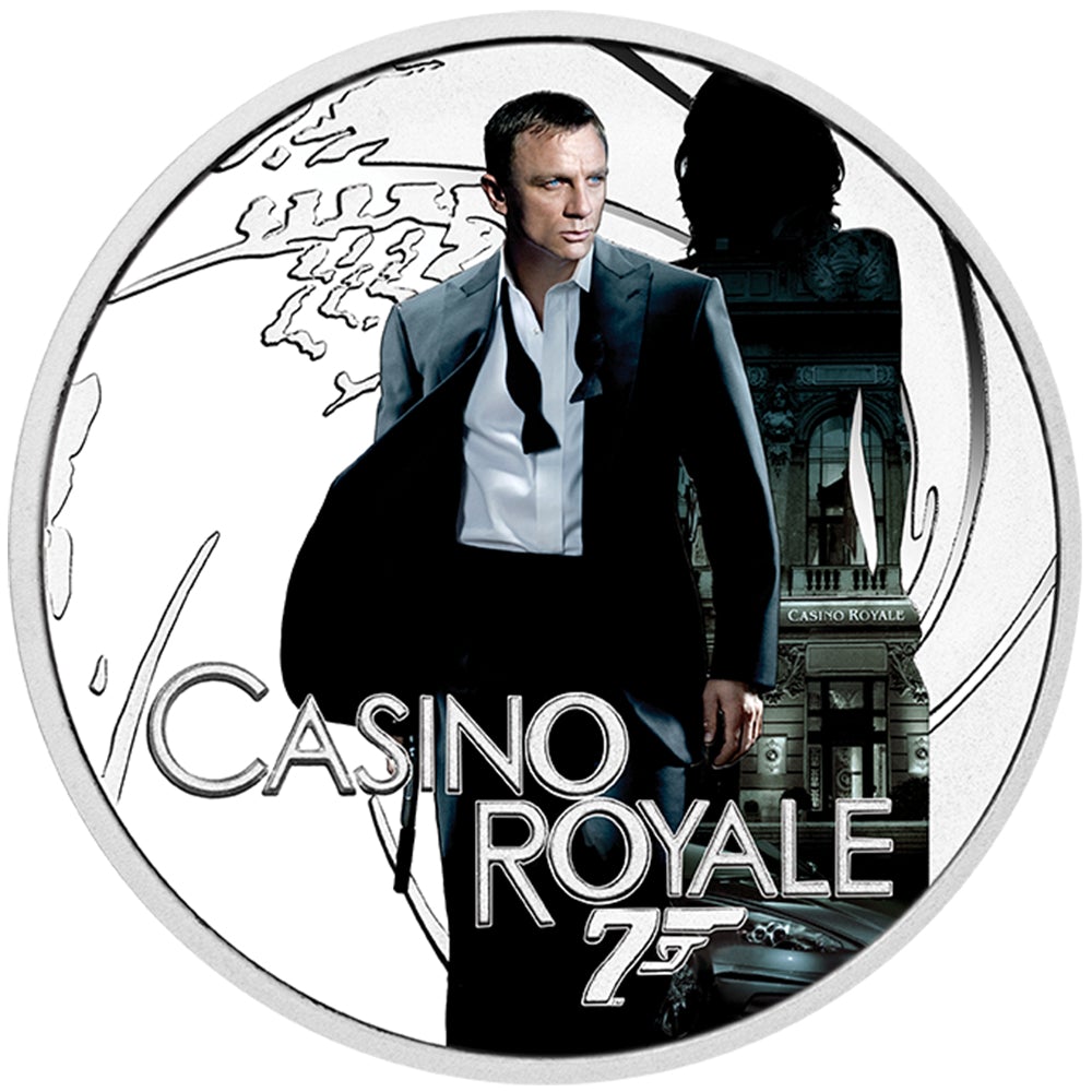 James Bond Casino Royale 1/2 oz Silver Proof Coin - By The Perth Mint COIN PERTH MINT 