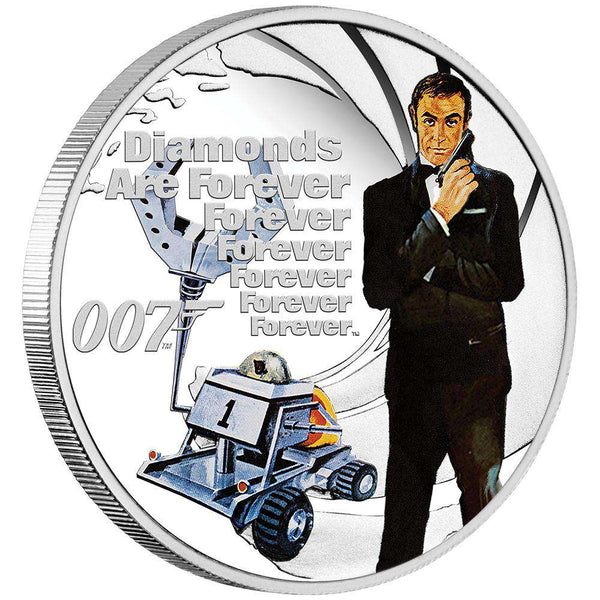 James Bond Diamonds Are Forever Perth Mint Silver Coin | 007 Store ...