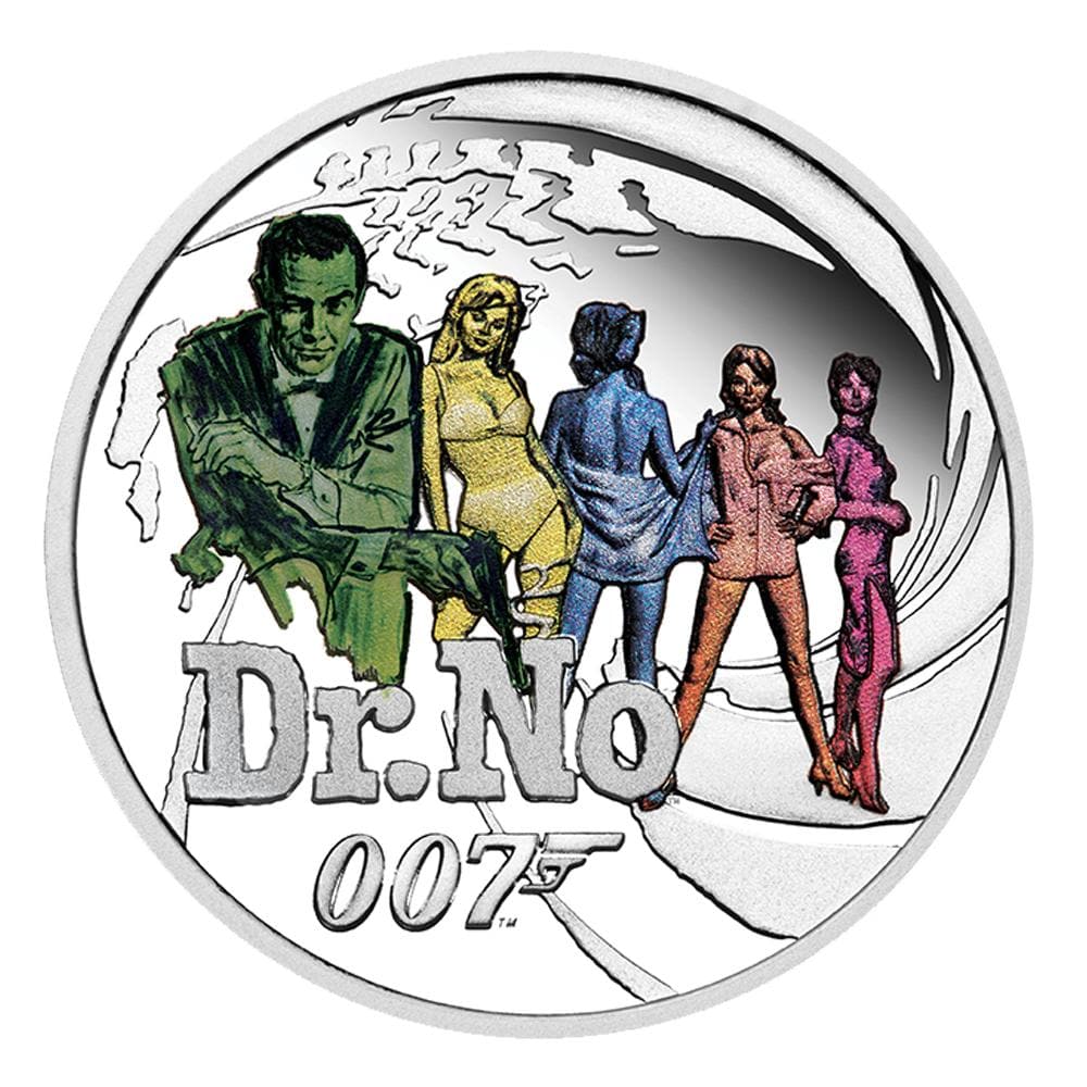 James Bond Dr. No 1/2 oz Silver Proof Coin - By The Perth Mint 007Store