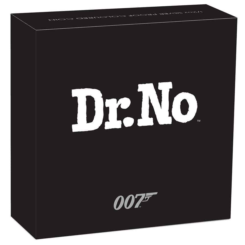 James Bond Dr. No 1/2 oz Silver Proof Coin - by The Perth Mint SCOIN PERTH MINT 