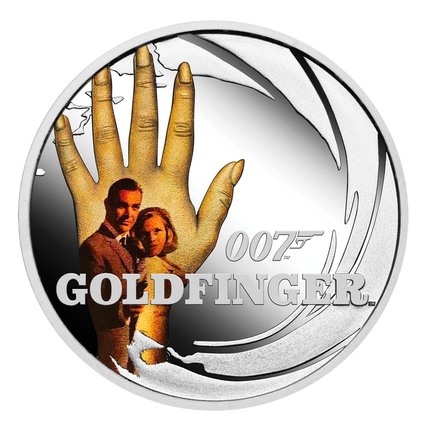 James Bond Goldfinger 1/2 oz Silver Proof Coin - by The Perth Mint SCOIN PERTH MINT 