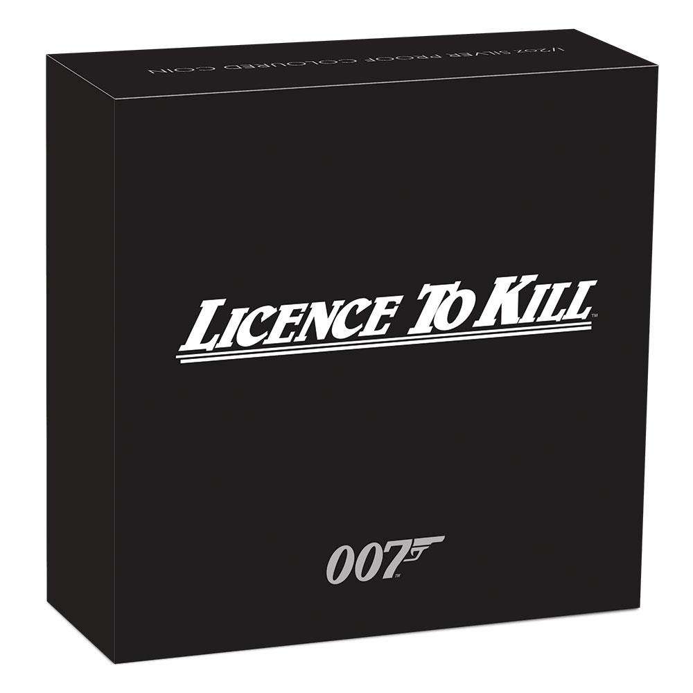 James Bond Licence To Kill 1/2 oz Silver Proof Coin - By The Perth Mint Collectible Coins &amp; Currency PERTH MINT 