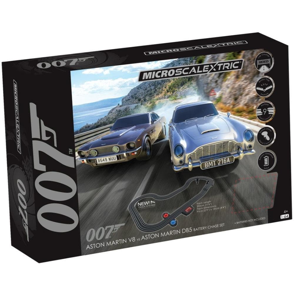 James Bond Micro Scalextric Race Set - Aston DB5 vs V8 Edition (Pre-order) SCALEXTRIC Hornby 