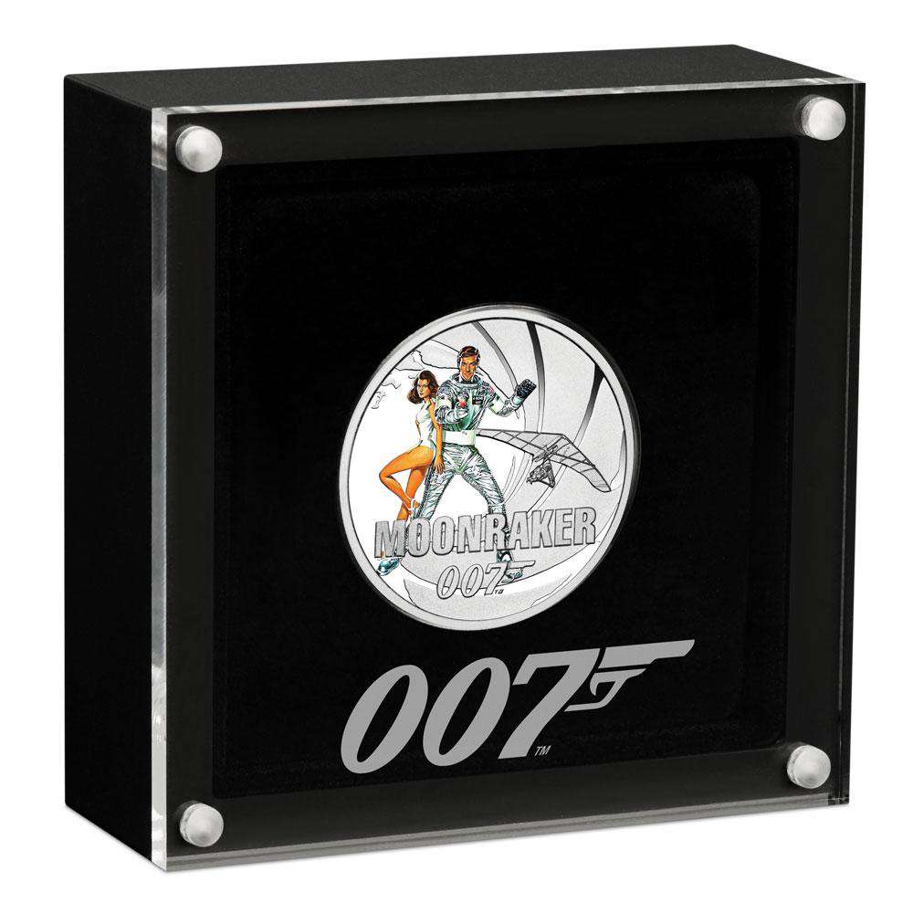 James Bond Moonraker 1/2 oz Silver Proof Coin - By The Perth Mint SCOIN PERTH MINT 