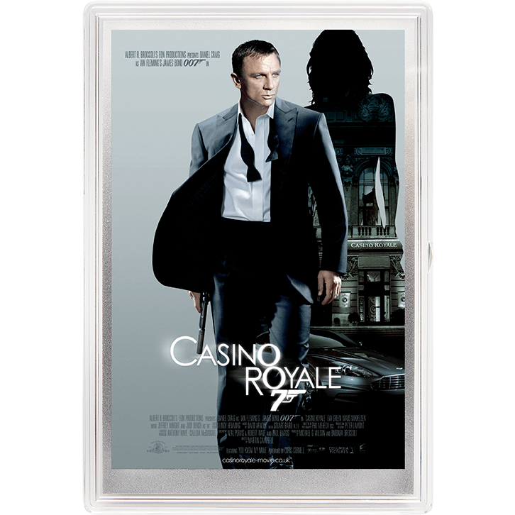 James Bond Poster 5g Silver Foil - Casino Royale - By The Perth Mint Coins PERTH MINT 