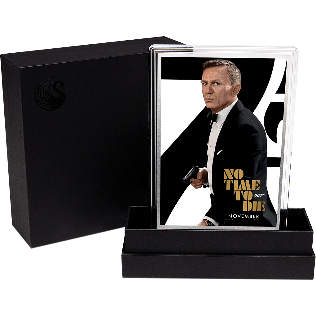 James Bond Perth Mint No Time To Die 5g Silver Foil | 007Store