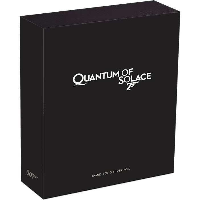 James Bond Poster 5g Silver Foil - Quantum Of Solace - By The Perth Mint Coins PERTH MINT 