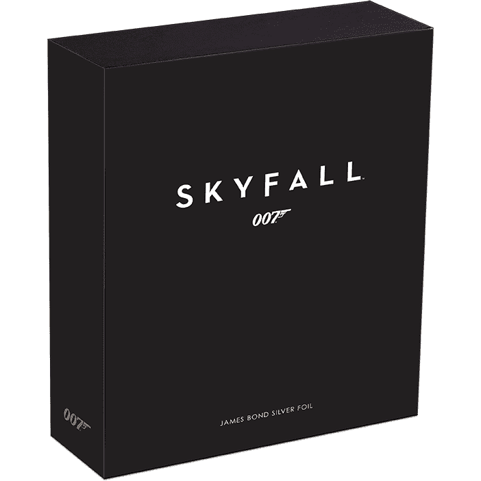 James Bond Poster 5g Silver Foil - Skyfall - By The Perth Mint Coins PERTH MINT 
