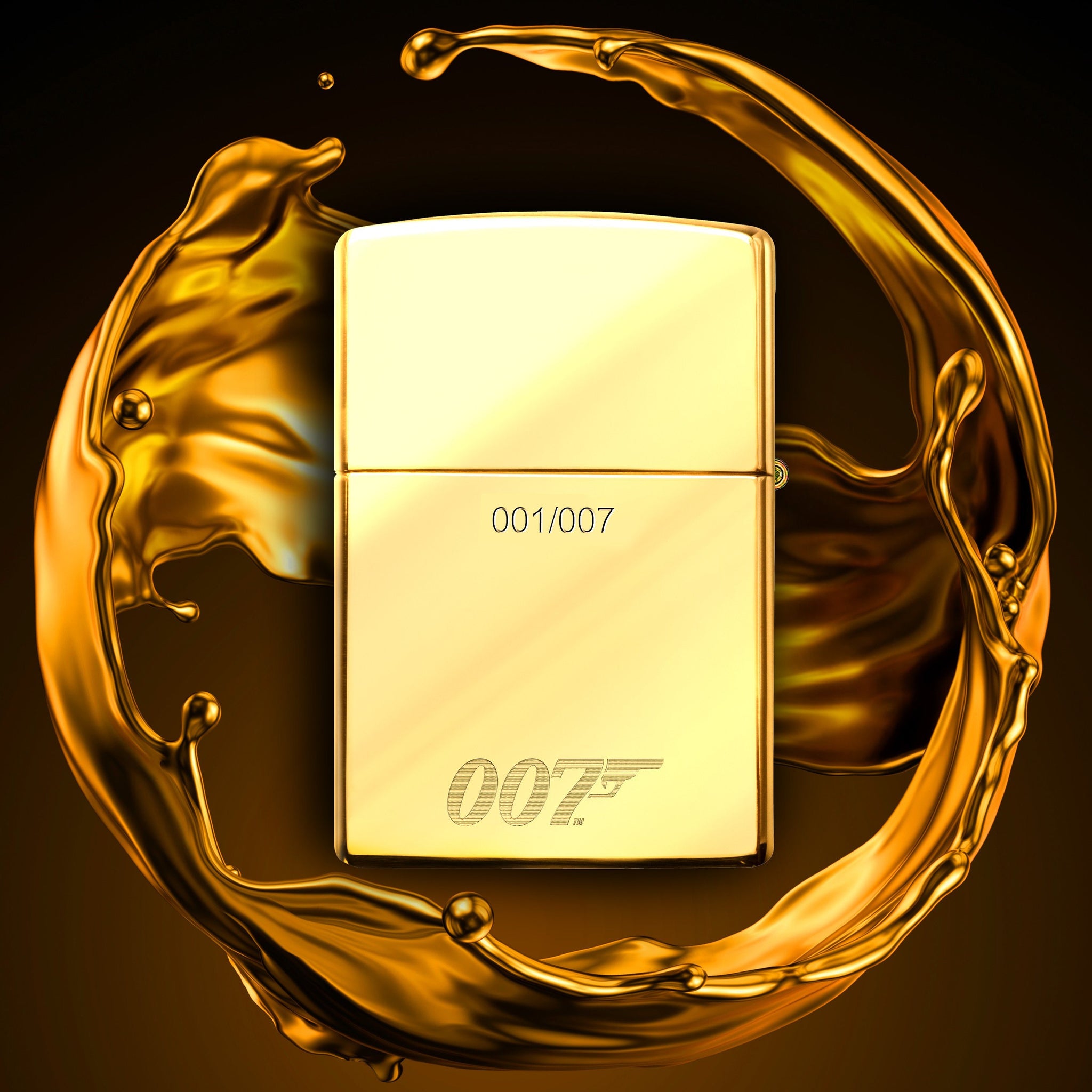 Kammerat aften Bogholder James Bond Zippo Solid Gold Lighter Limited Edition 001/007 | 007Store