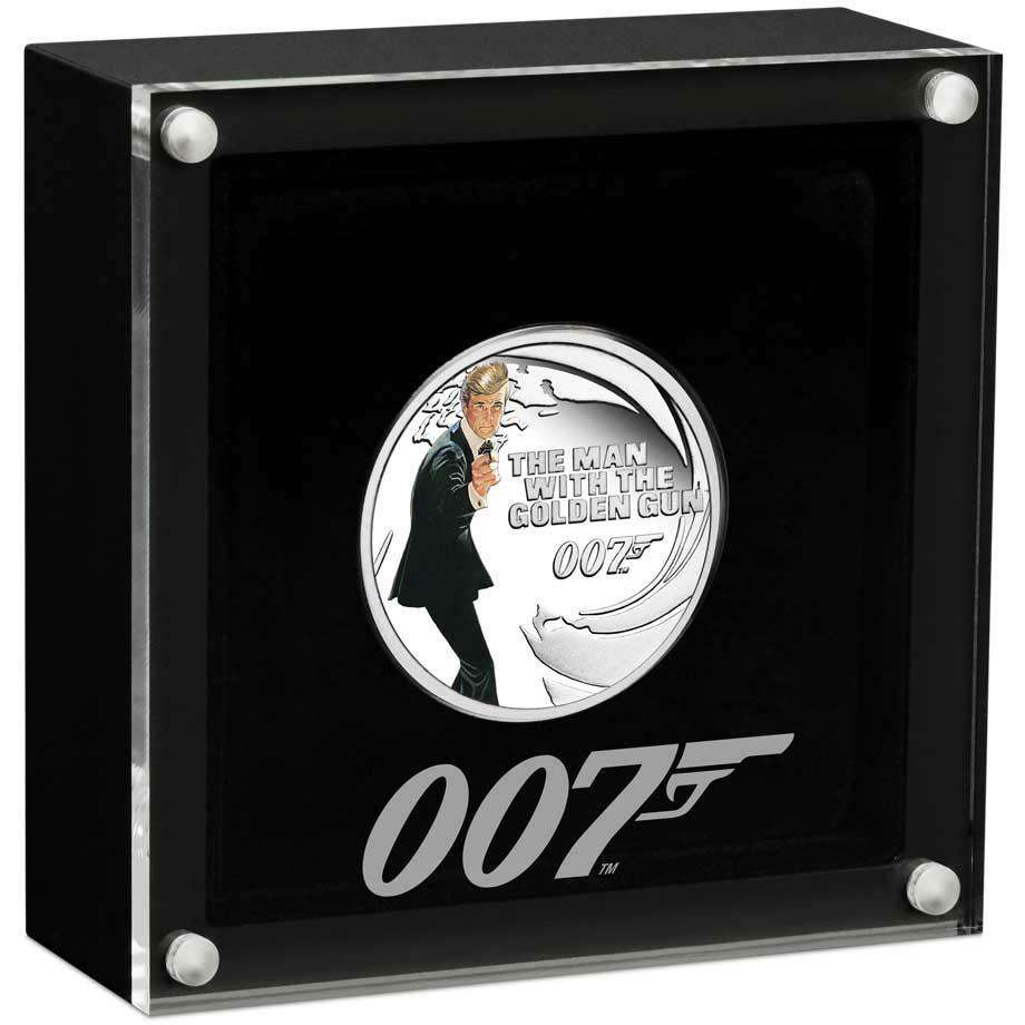 James Bond The Man With The Golden Gun 1/2 oz Silver Proof Coin - By The Perth Mint SCOIN PERTH MINT 