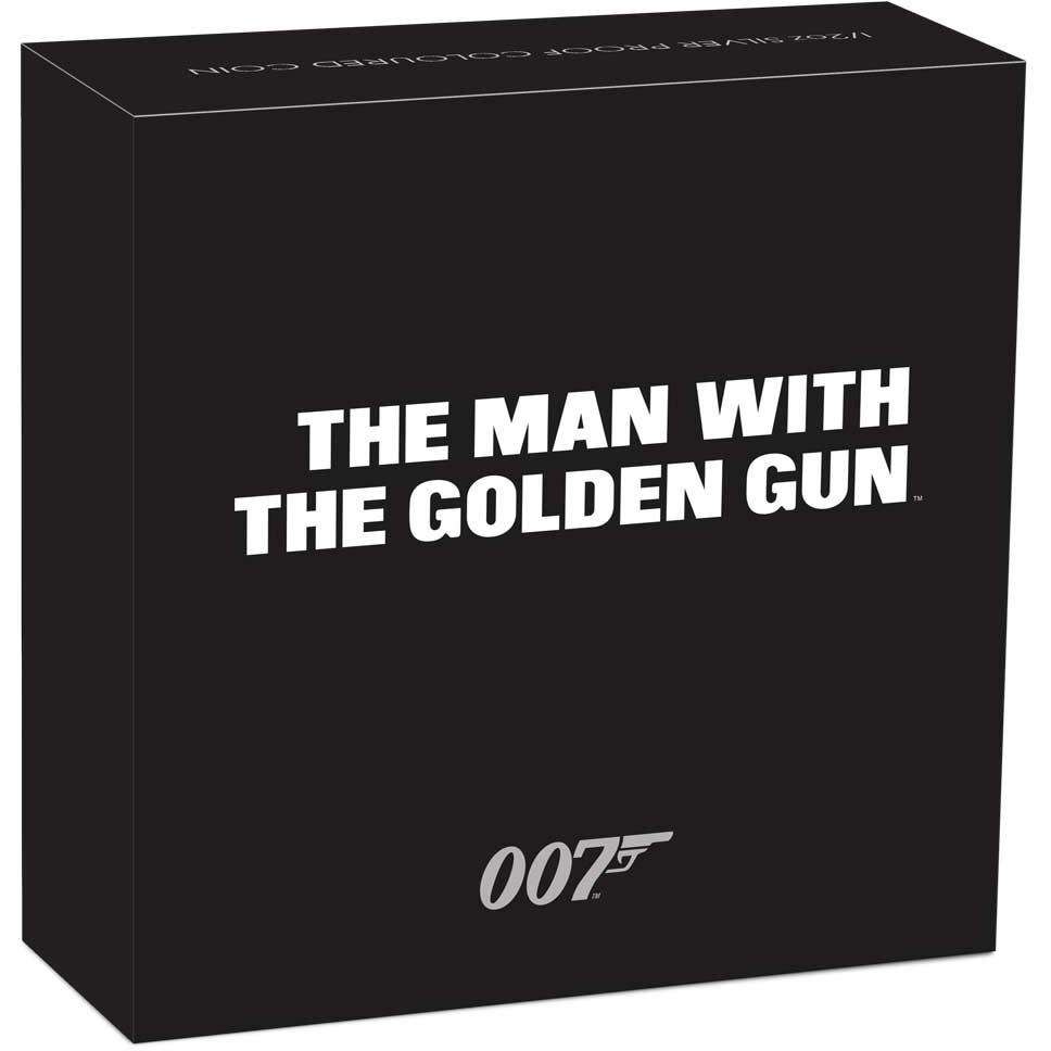 James Bond The Man With The Golden Gun 1/2 oz Silver Proof Coin - By The Perth Mint SCOIN PERTH MINT 