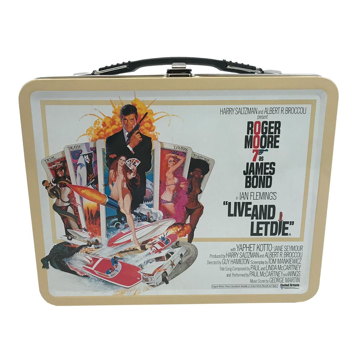 Live and Let Die Retro Tin Tote Factory Entertainment 